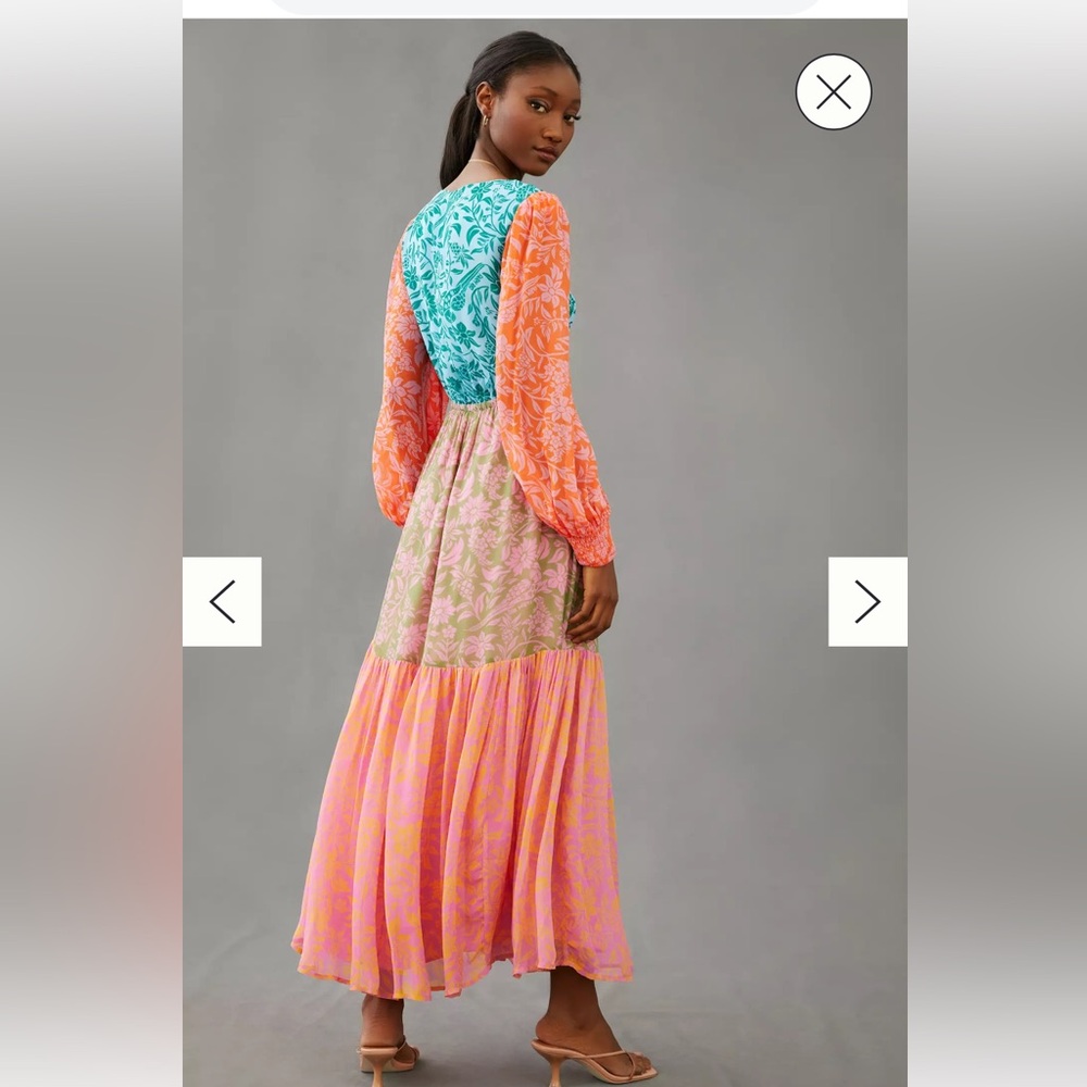 Anthropologie Farm Rio cut out maxi dress - Picture 4 of 11